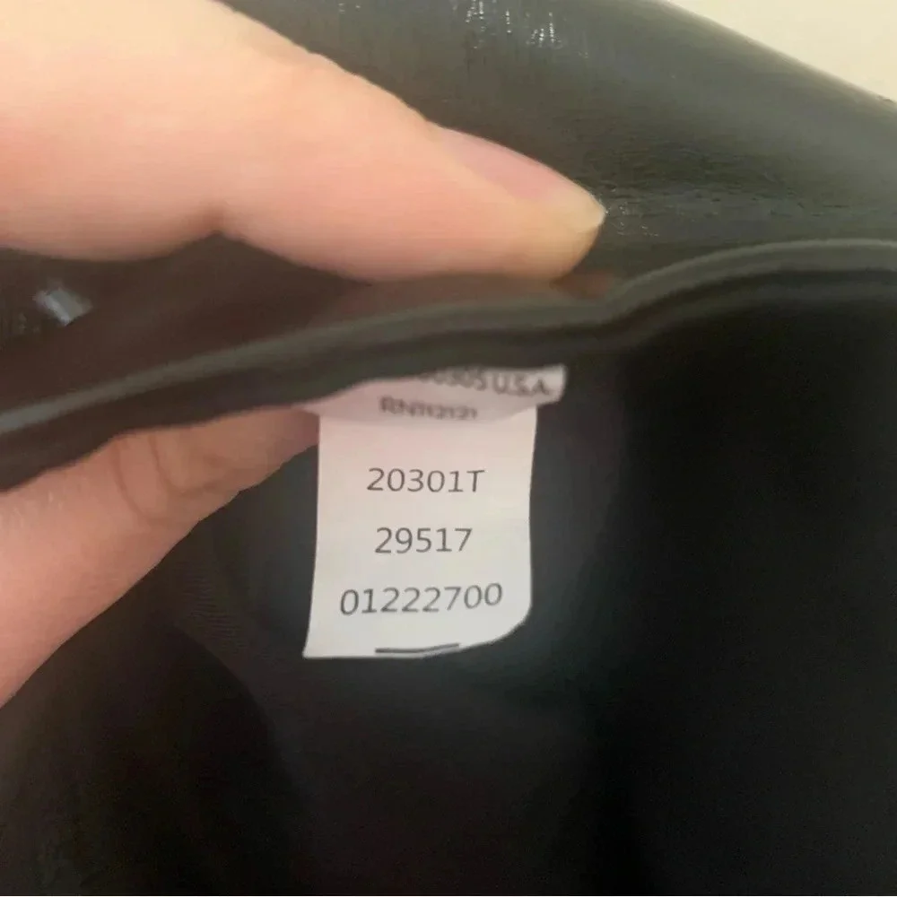 Spanx Faux Patent Leather Leggings in Black Size Small Tall